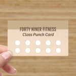 Fitness Punch Card - 10 Classes